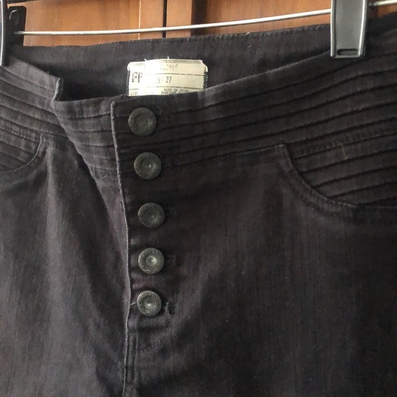 Free people button down high rise bell bottoms - Picture 4 of 6